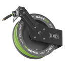 Sealey SA85HV 20m Retractable High-Visibility PVC Air Hose with Steel Reel 10mm ID