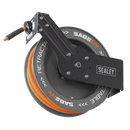Sealey SA85HY 20m Retractable High-Visibility Hybrid Air Hose with Steel Reel 10mm ID