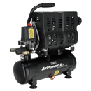 Sealey SAC6000S 6L Oil Free Low Noise Direct Drive Air Compressor 1hp