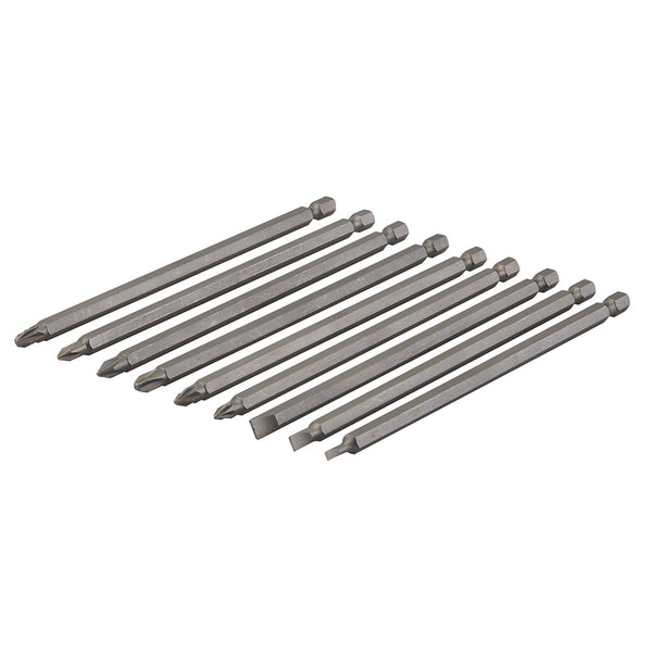 Silverline SB08 Extra-Long Power Bit Set 9pce
