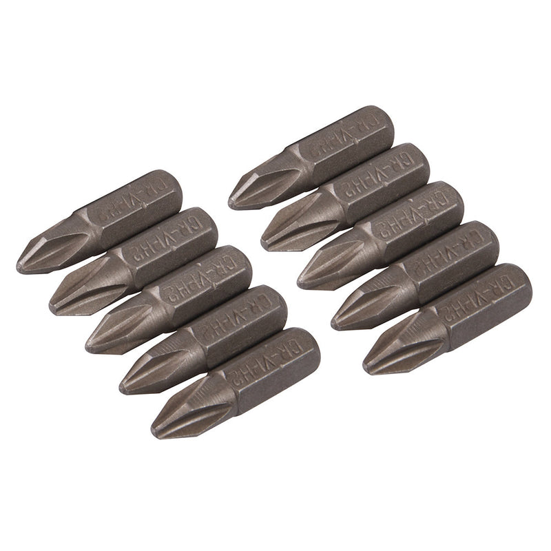 Silverline SB204 Phillips Cr-V Screwdriver Bits 10pk