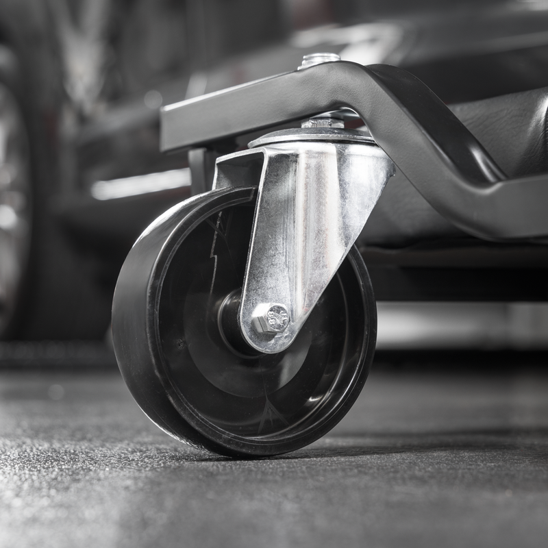 SEALEY SCR100S Steel Creeper with 4 Rough Ground Wheels