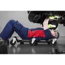 SEALEY SCR101P Steel Creeper with 6 Rough Ground 5" Wheels & Headrest