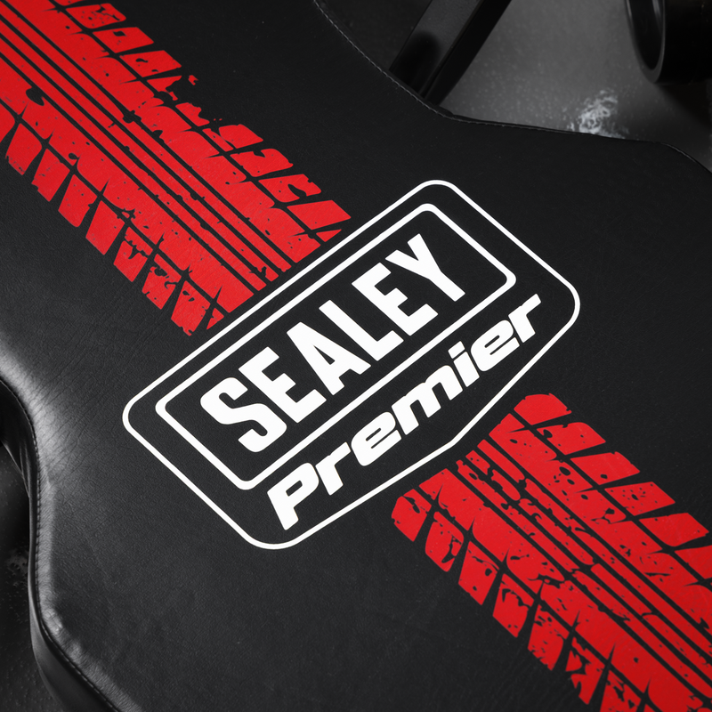 SEALEY SCR101P Steel Creeper with 6 Rough Ground 5" Wheels & Headrest