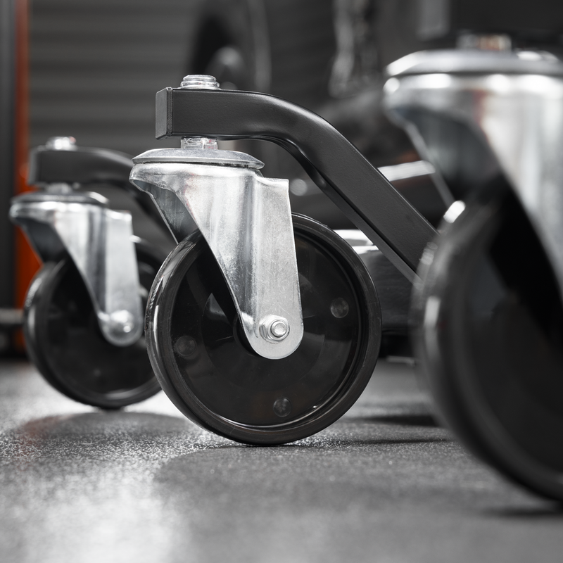 SEALEY SCR101P Steel Creeper with 6 Rough Ground 5" Wheels & Headrest