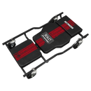 SEALEY SCR101S Steel Creeper with 4 Rough Ground 5" Wheels & Adjustable Back/Headrest