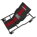 SEALEY SCR101S Steel Creeper with 4 Rough Ground 5" Wheels & Adjustable Back/Headrest