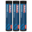 Sealey SCS140 Multipurpose Lithium Grease Cartridge 85g - Pack of 3