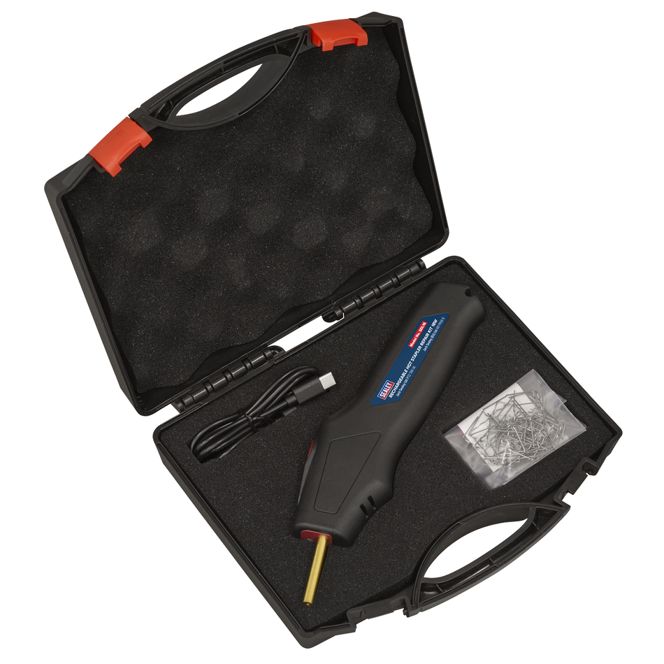 Sealey SDL16 Rechargeable Hot Stapler Repair Kit 18W