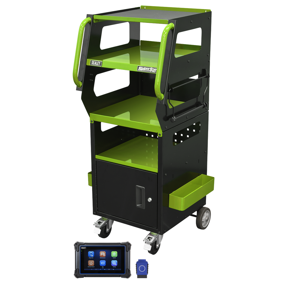 Sealey SDS1G Diagnostic Tablet & Trolley - Green