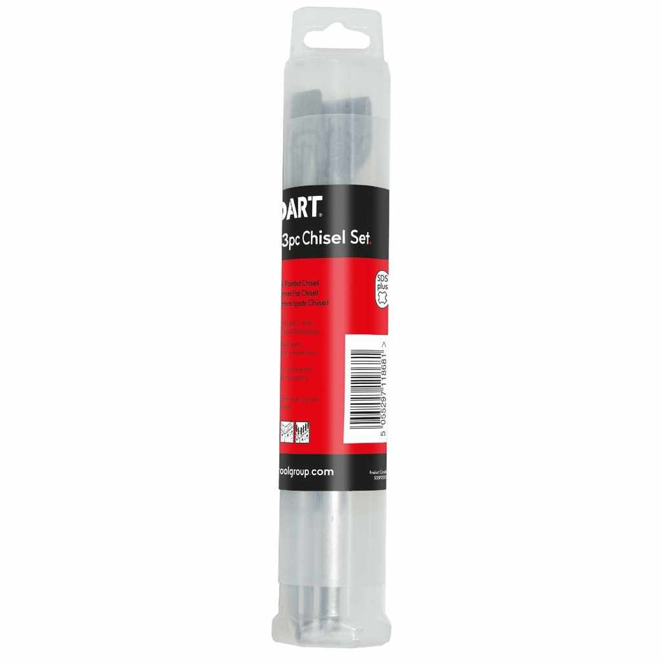 DART SDSP25S3  SDS+ 250mm 3pc Chisel Set