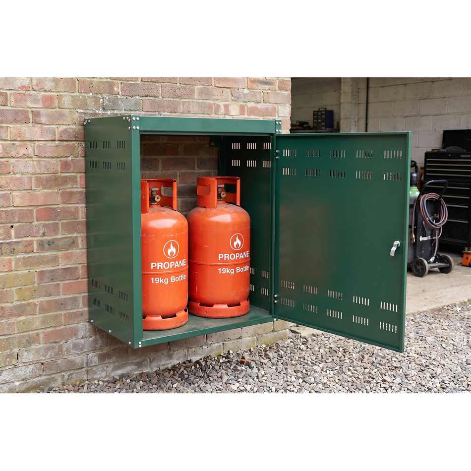 Sealey SGCSC219 Solid Gas Cylinder Safety Cabinet - 2 x 19kg