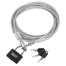 Sealey SHGCL3 Motorcycle Cable Lock 3m