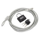 Sealey SHGCL3 Motorcycle Cable Lock 3m