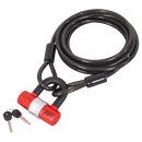 Sealey SHGCL5 Motorcycle Cable Lock 5m