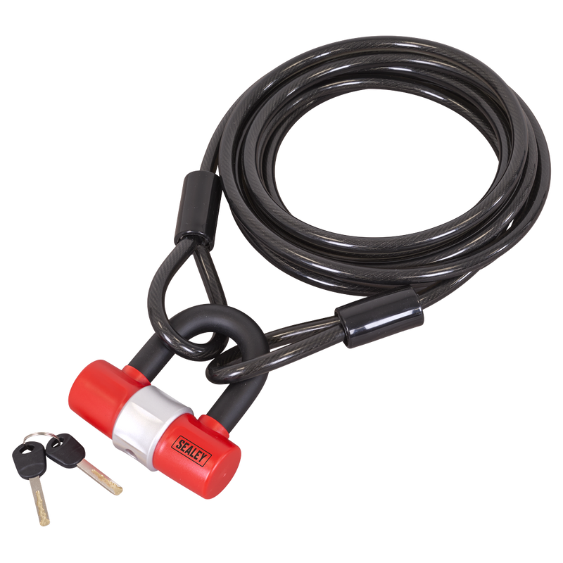 Sealey SHGCL5 Motorcycle Cable Lock 5m