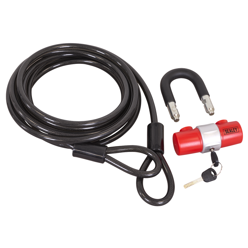 Sealey SHGCL5 Motorcycle Cable Lock 5m