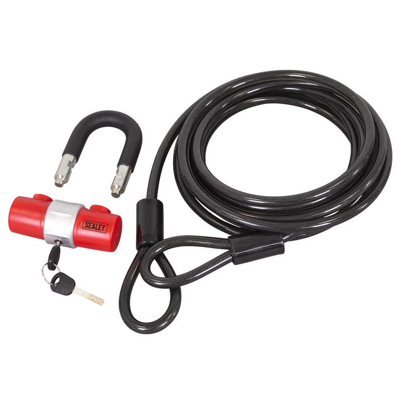 Sealey SHGCL5 Motorcycle Cable Lock 5m