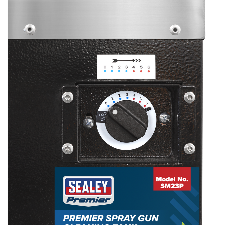 Sealey SM23P Premier Spray Gun Cleaning Tank 2 Gun Capacity