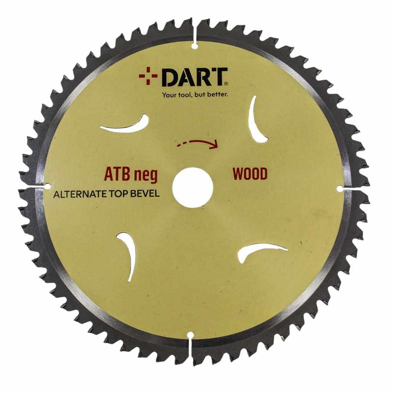 DART SNA2603060  Gold Neg Wood Saw Blade 260Dmm x 30B x 60Z