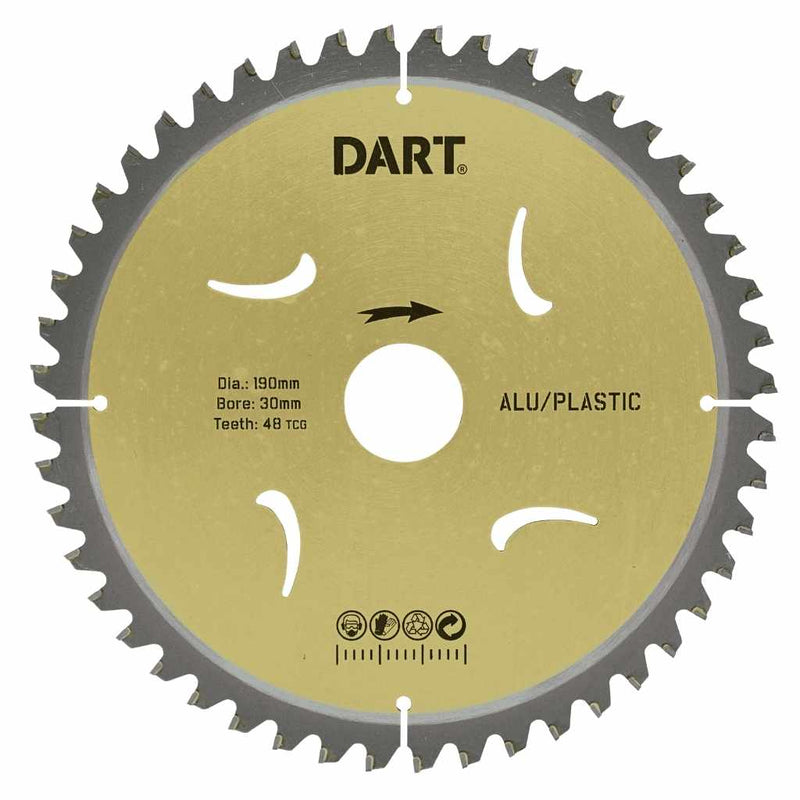 DART SNT1841648  Gold TCG Alu Saw Blade 184Dmm x 16B x 48Z