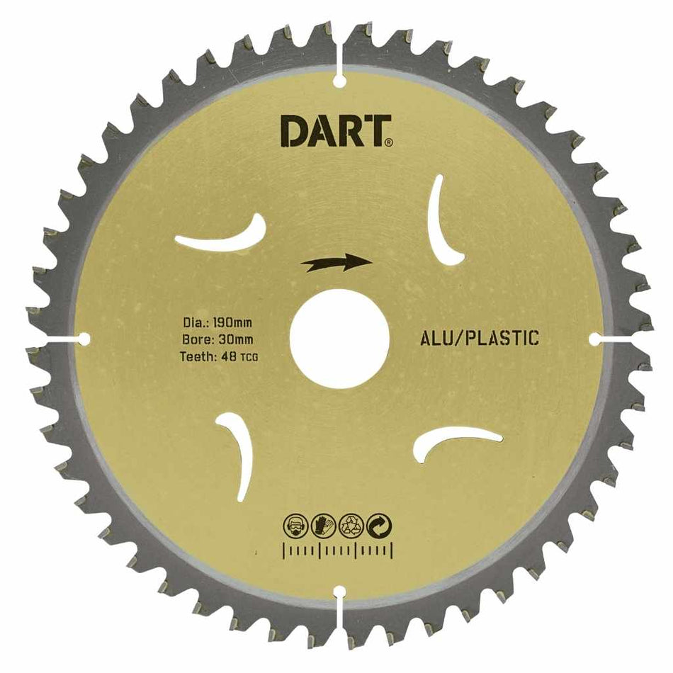 DART SNT2163060  Gold TCG Alu Saw Blade 216Dmm x 30B x 60Z
