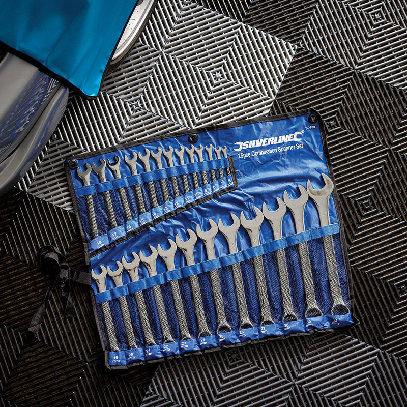 Silverline SP100 Combination Spanner Set 25pce