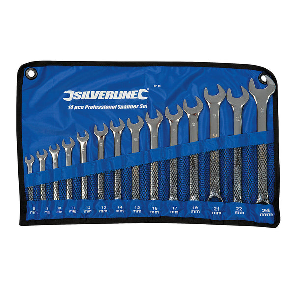Silverline SP50 Combination Spanner Set 14pce