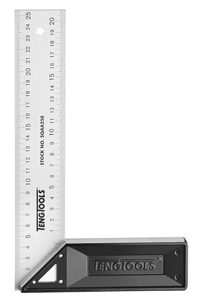 Teng Tools SQAA200 Try Square Aluminium Base 200mm