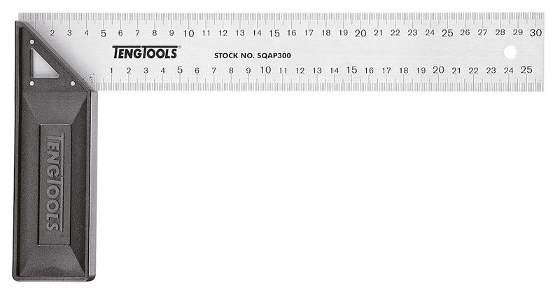 Teng Tools SQAA200 Try Square Aluminium Base 200mm