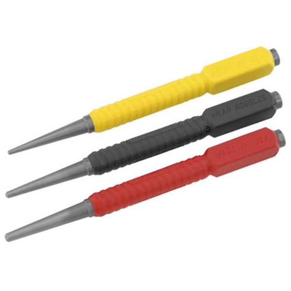 Stanley STA058930 Dynagrip 3pc Nail Punch Set