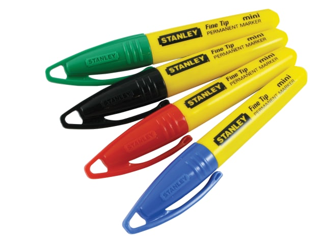 STANLEY® STA147329 MINI MULTICOLOUR FINE TIP MARKER PENS (CONTAINER OF 72)
