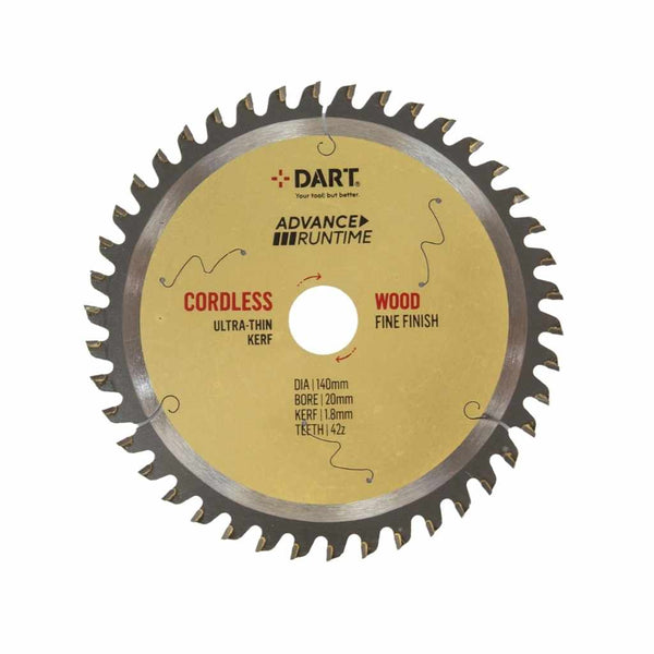 DART STK1402042  Gold ATB Thin Kerf Wood Saw Blade 140Dmm x 20B x 42Z