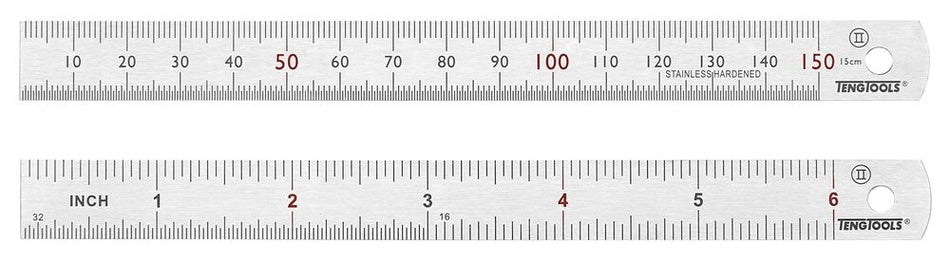 Teng Tools STMMI150 Steel Rule mm/AF 150mm