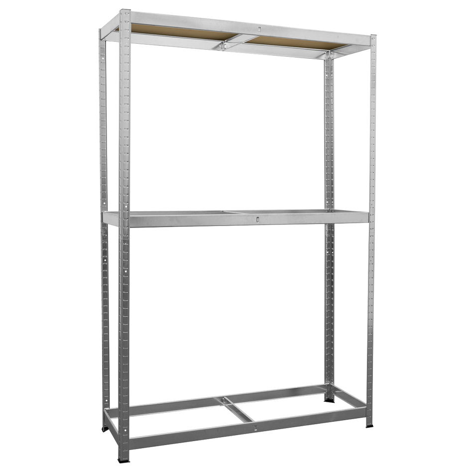 Sealey STR008 2-Level Tyre Rack with Shelf 150kg Capacity Per Level