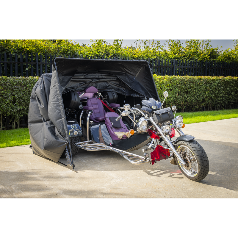 Sealey STSXL Trike/3 Motorcycle Garage Shelter 2100 x 3800 x 1900mm