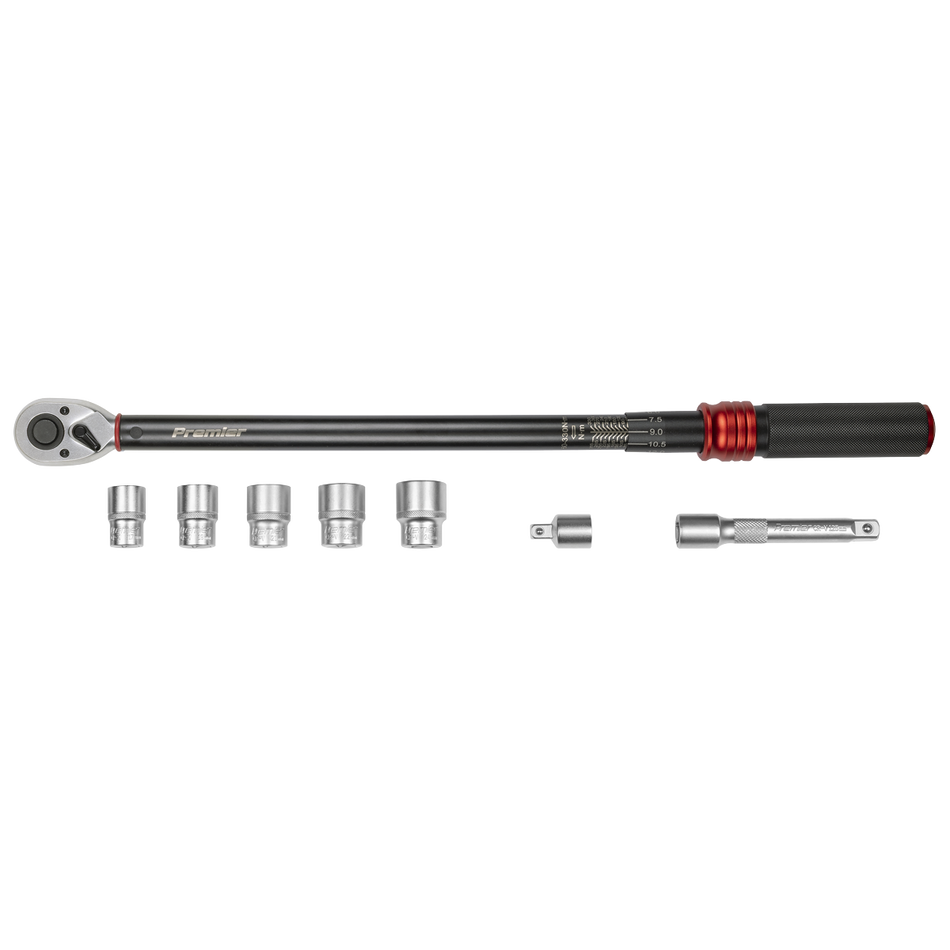 Sealey STW915B Premier Black Torque Wrench Set 1/2"Sq Drive 60-330Nm 8pc