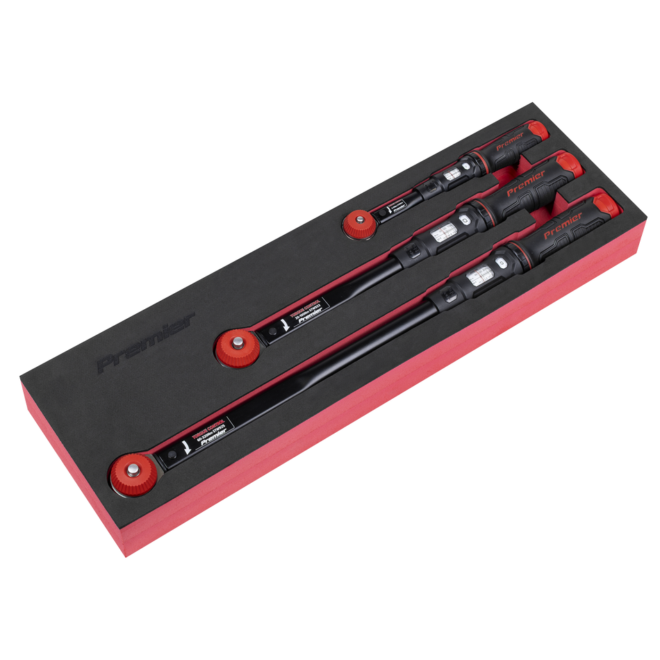 Sealey STW920SET Premier Black Calibrated Micrometer Torque Wrench Set 3pc