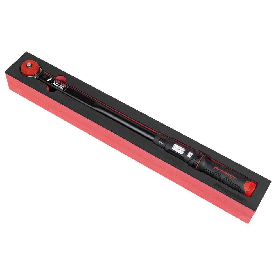 Sealey STW926 Premier Black Calibrated Micrometer Torque Wrench with 1/2"Sq Push-Through Drive 80-420Nm