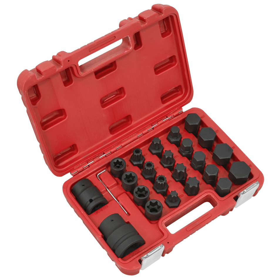 Sealey SX054 Impact Socket & Bit Set, 3/4"Sq & 1"Sq Drive 23pc