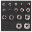 SEALEY SX096 TRX-P* EPR Socket Set 1/4", 3/8" & 1/2"Sq Drive 16pc
