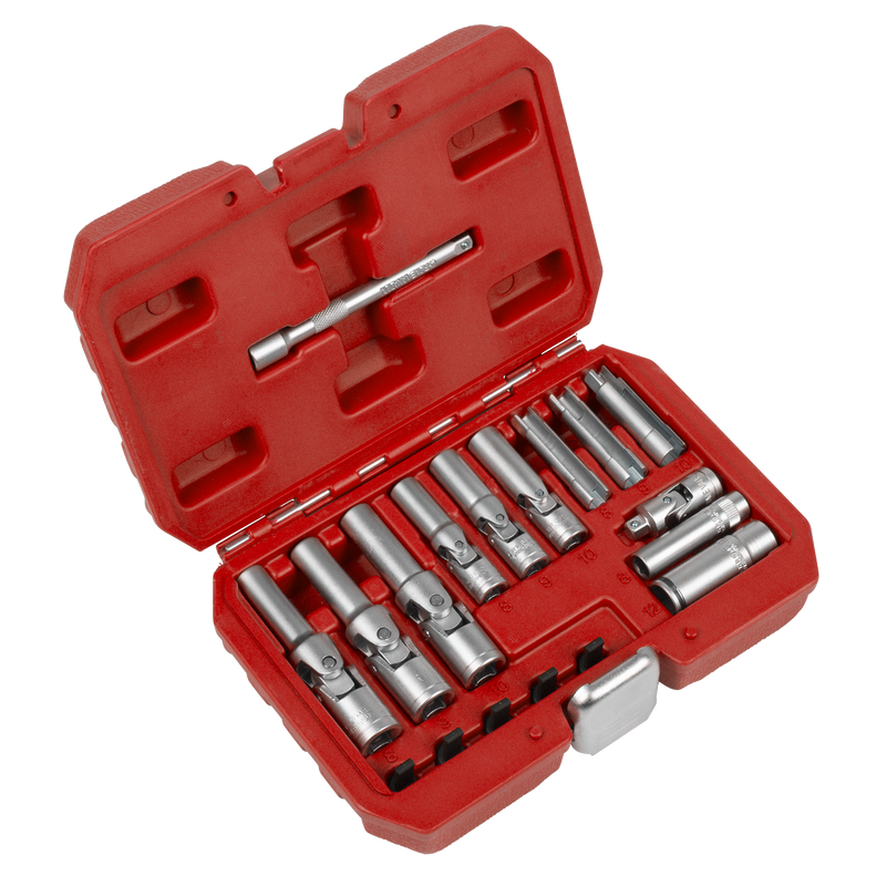 Sealey SX4031 Glow Plug Socket Set 18pc 1/4"Sq & 3/8"Sq Drive