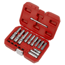 Sealey SX4031 Glow Plug Socket Set 18pc 1/4"Sq & 3/8"Sq Drive