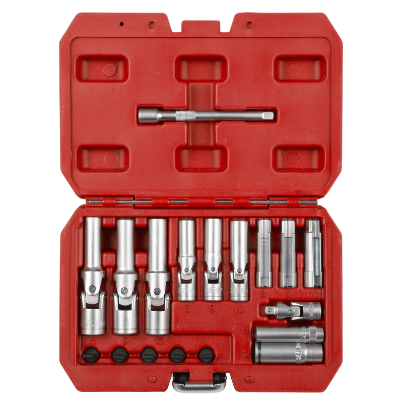 Sealey SX4031 Glow Plug Socket Set 18pc 1/4"Sq & 3/8"Sq Drive