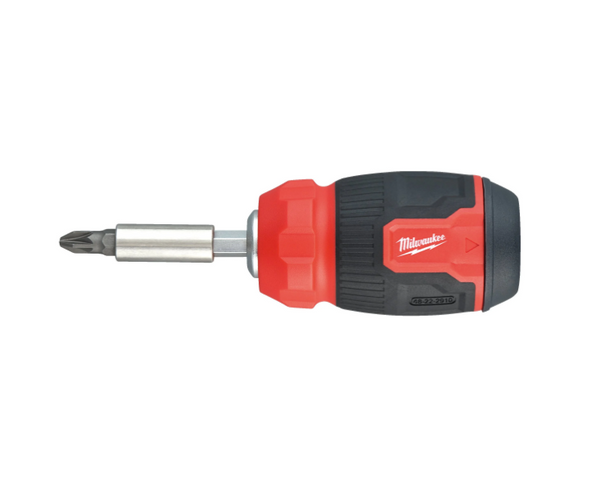 Milwaukee 4932492807 8 In 1 Compact Multi-Bit Screwdriver