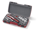 Teng Tools T1221-6 MECCA PRO 1/2" Socket Set 6 pt 21 Pieces