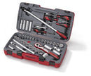 Teng Tools T1244 MECCA PRO 1/2" Socket & Tool Set mm/AF 44 Pieces