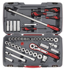 Teng Tools T1244 MECCA PRO 1/2" Socket & Tool Set mm/AF 44 Pieces