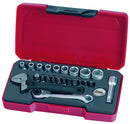 Teng Tools T1423 Socket Set 1/4" Drive Metric 23 Pieces