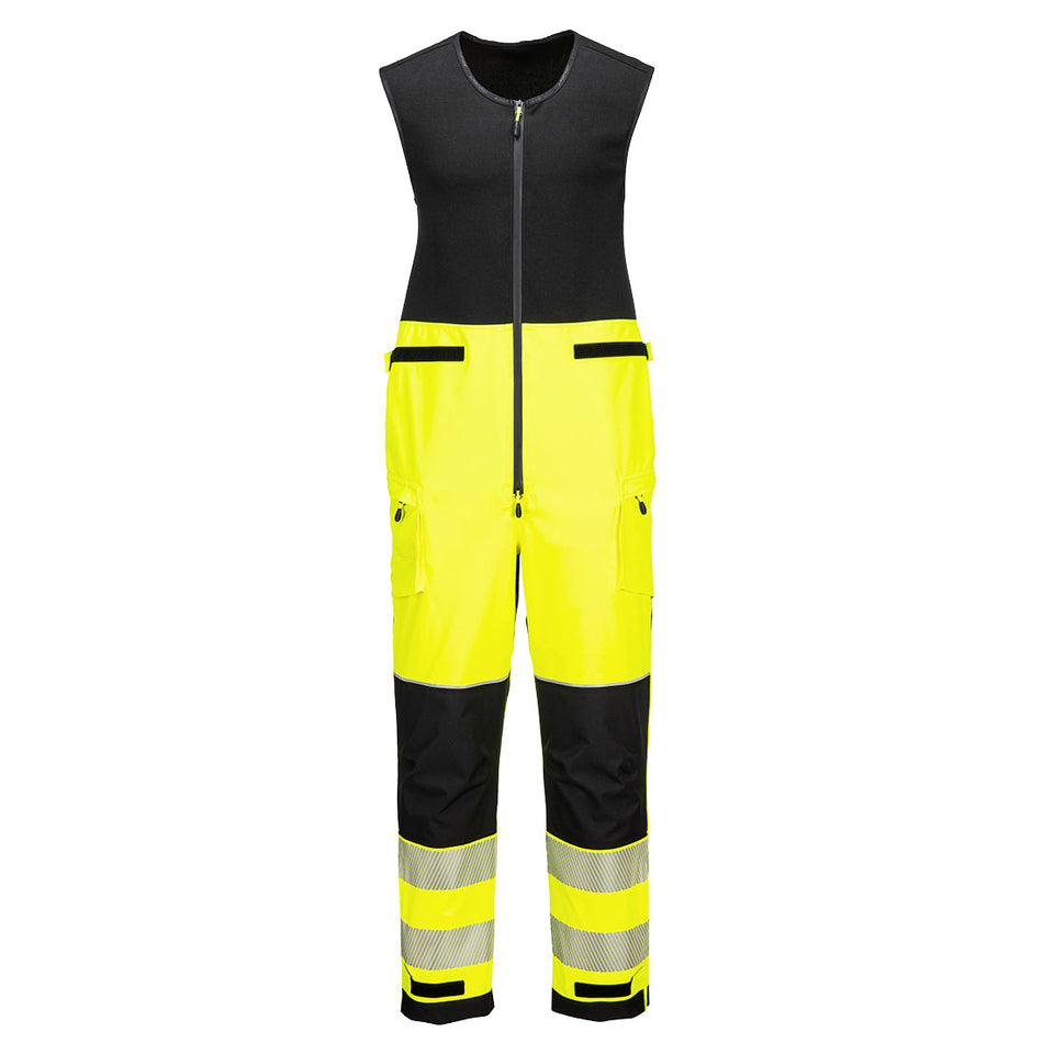 Portwest PW3 Hi-Vis Rain Salopettes (3L)